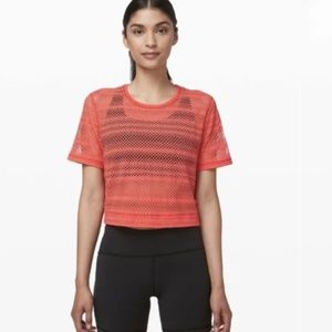 Lululemon Sweat Your Heart Out Short Sleeve Top